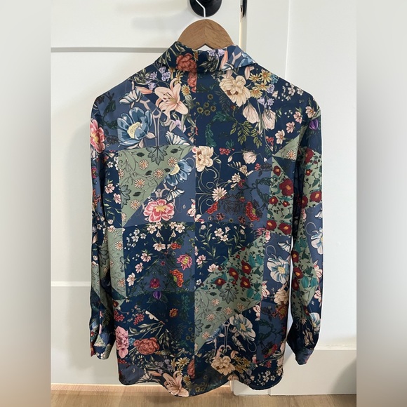 *NEW* ZARA PRINTED BLOUSE - Picture 2 of 2